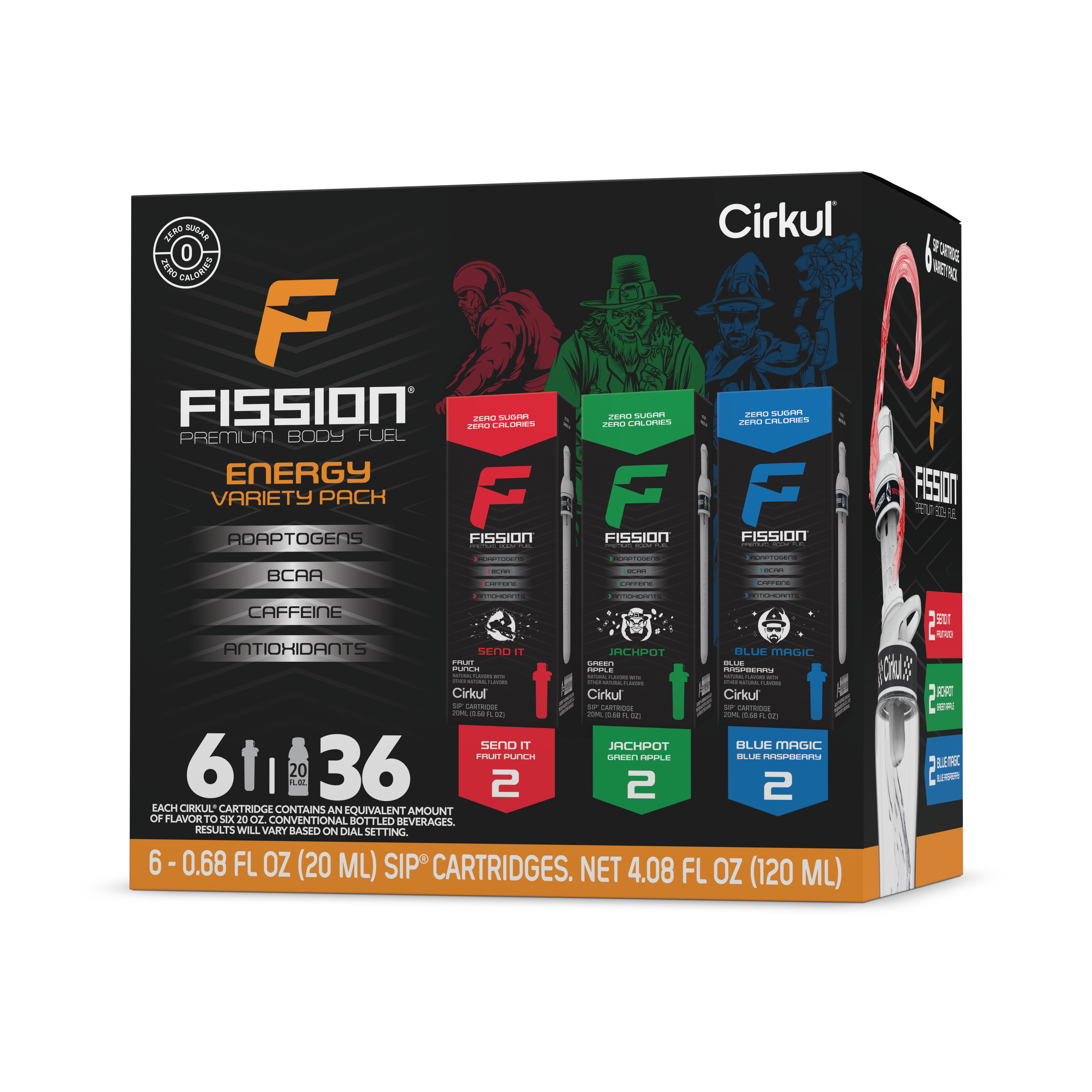 Fission® 6-Pack Variety Pack - Active Ready